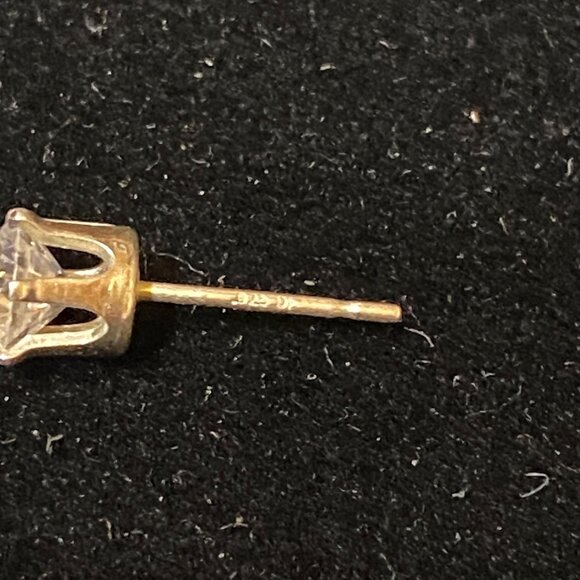 5mm x 5mm Sterling Silver 925 CZ Stud Earrings 6-Prong Setting Vintage Style Jew - Picture 9 of 12